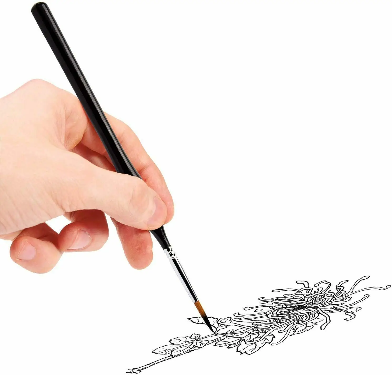 Artist Paint Brushes Single Flat Tips Artist Brush Art Brush Set for artist oil watercolor acrylic art supplies gouache paint