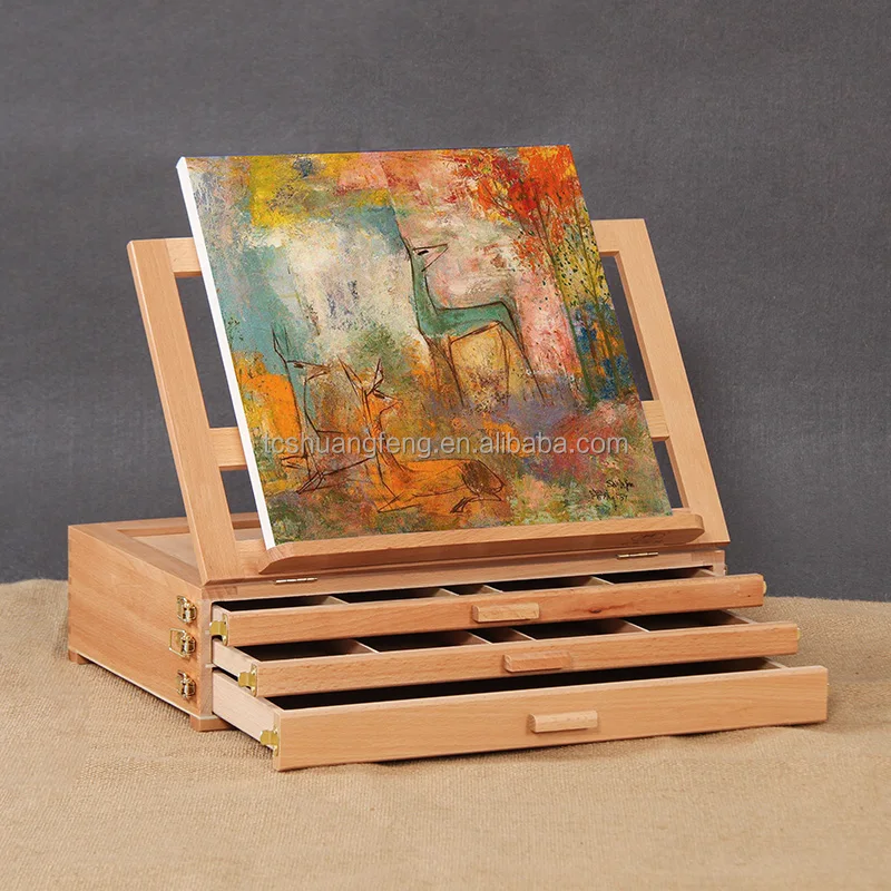 Artist Drawing Sketching Board Wood Adjustable Table Desk Easel Art Painting 42x28CM XHH-3