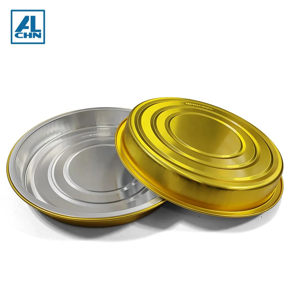 Перерабатываемая тарелка 990 мл/33 унции для вечеринок, алюминиевая фольга, упаковка для пахлавы, формочка для стакана, сковорода, пицца, ресторан, контейнер для еды на вынос