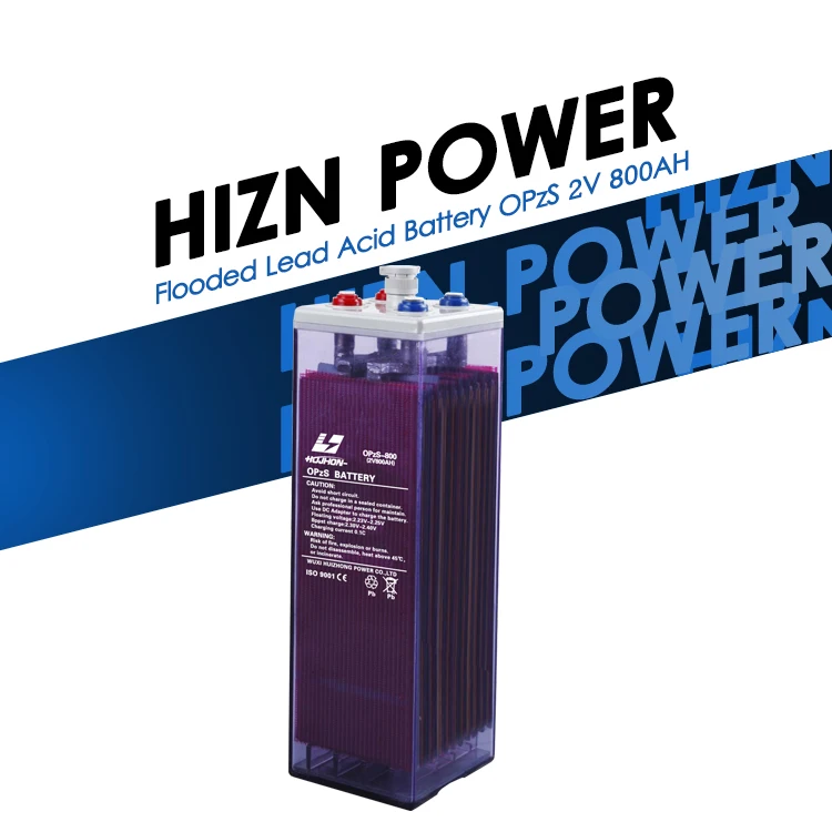 2v 800ah HIZN Opzs Battery Flooded 800ah Maintenance Of Solar Battery 2v Big Battery For Solar Panel