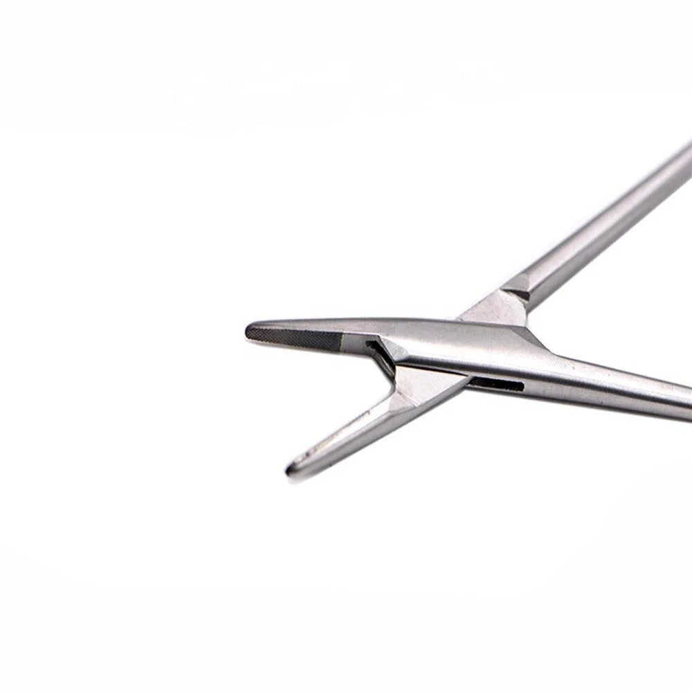 14cm Dental Orthodontic Needle Holder forcep with Gold handle scissors surgical operating instrument Oral Care Tool