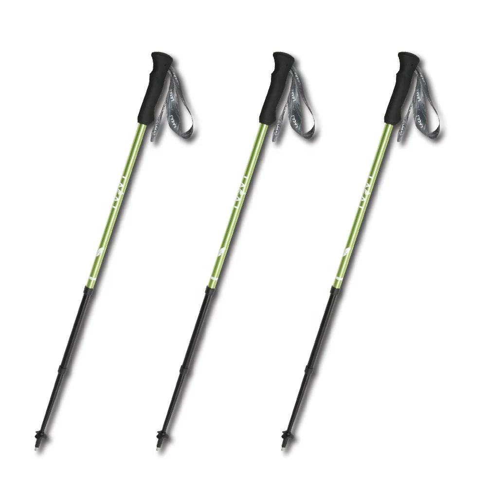 XATP Customize Logo Supper-Lite Rotating Locking Hiking Cane Aircraft Aluminum  Walk Stick