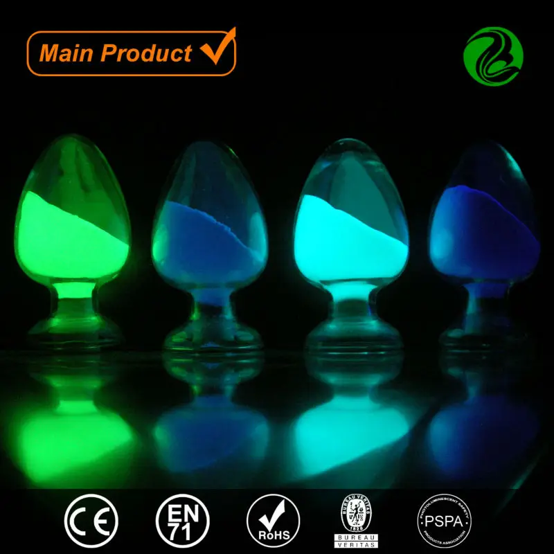 Glow In The Dark Powder Photoluminescent Pigment For Clothing Stone Paint Embroidery Vinyl Hat