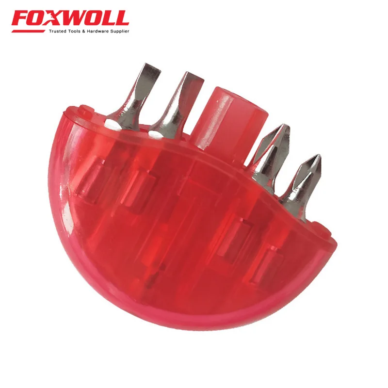 5-in-1 Key Chain Mini Tool Set with measure tape