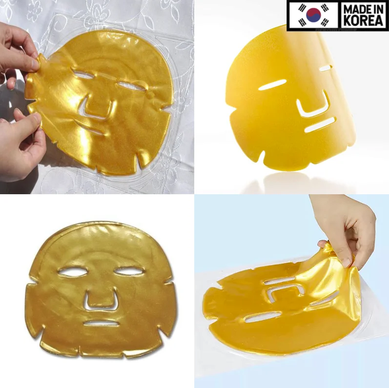 **Made in Korea** 24K Gold Hydrogel Face Mask OEM ODM Private Label for instant hydration anti-aging anti-puffiness effecteffect
