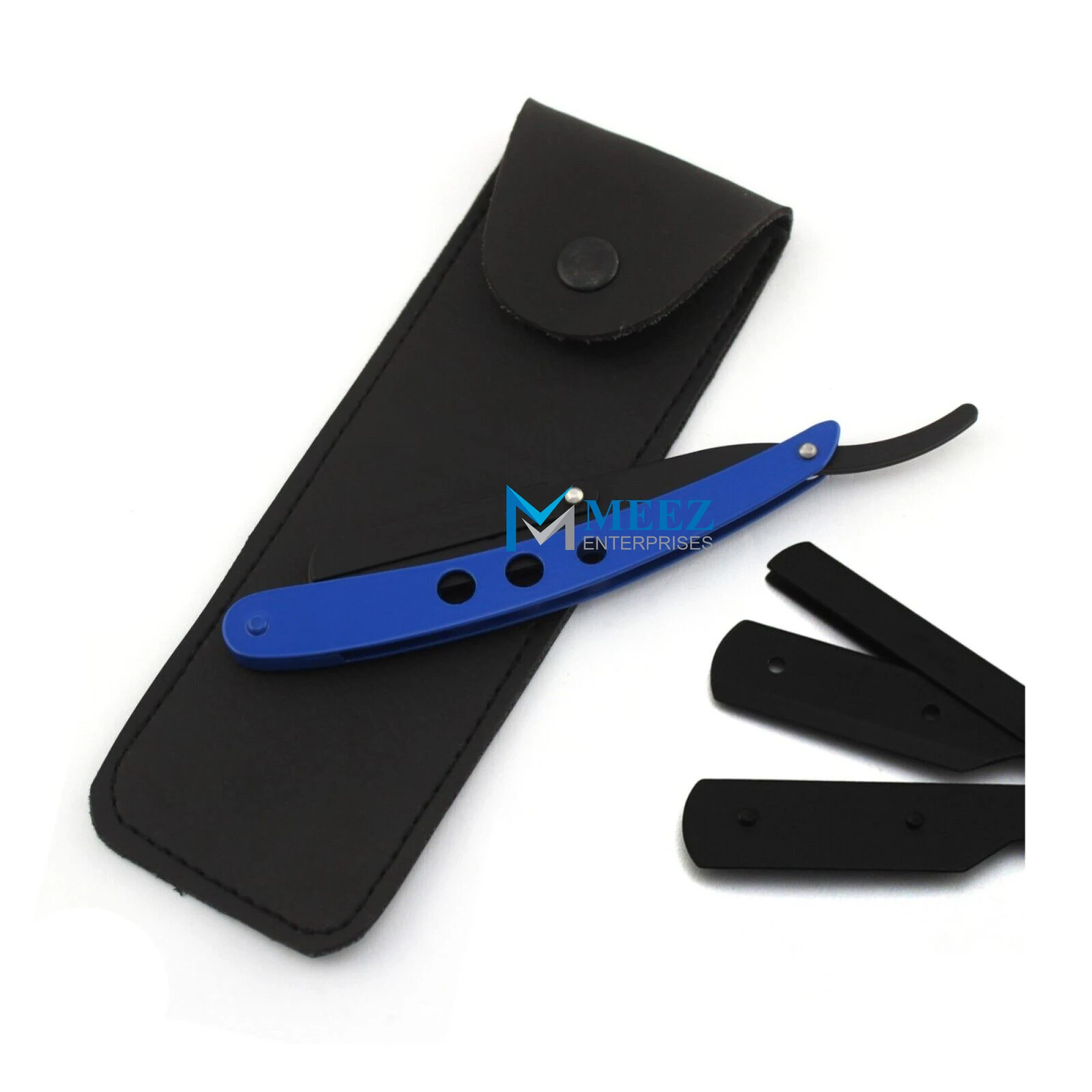 Beard Cut Throat (Shavette) Barber Salon Straight Shaving Razor 5 Premium Blades Stainless Steel Straight Razor