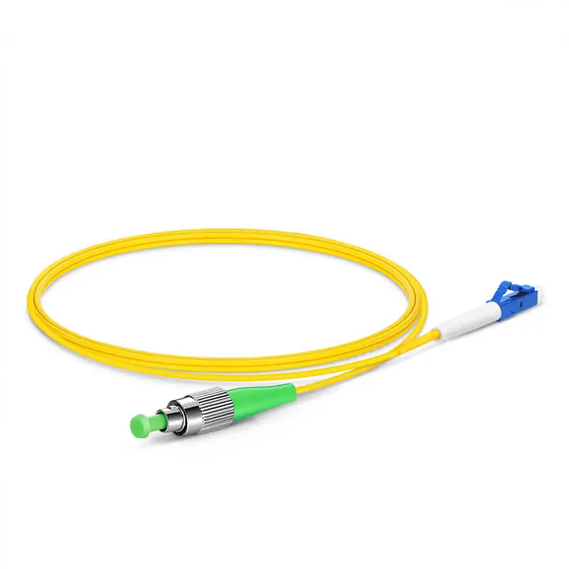 1m FC APC to LC UPC Simplex OS2 Single Mode PVC 2.0mm Fiber Optic Patch Cable