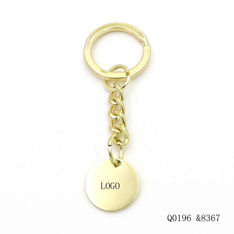 Key ring Supplier 30mm Metal split ring Flat Key chain ring Custom Engraved logo Key ring for key chain and craft