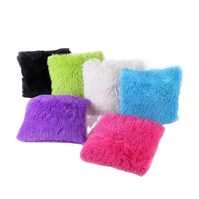Pompom Cushion Covers Soft Square Decorative Throw Pillowcases for Living room Home Sofa Couch Bed Decor OEM service