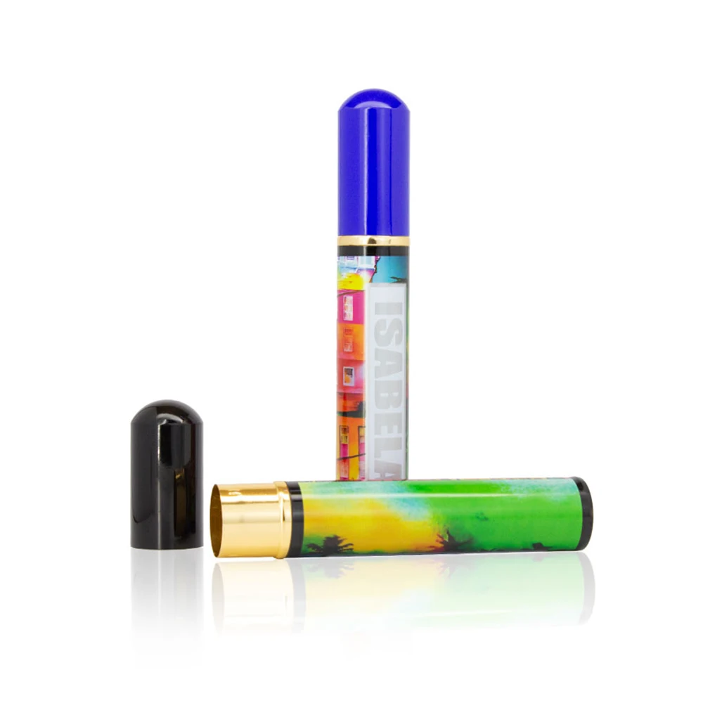 Gold metal split cigar pipe cigar gift craft wholesale manufacturer aluminum cigar tube