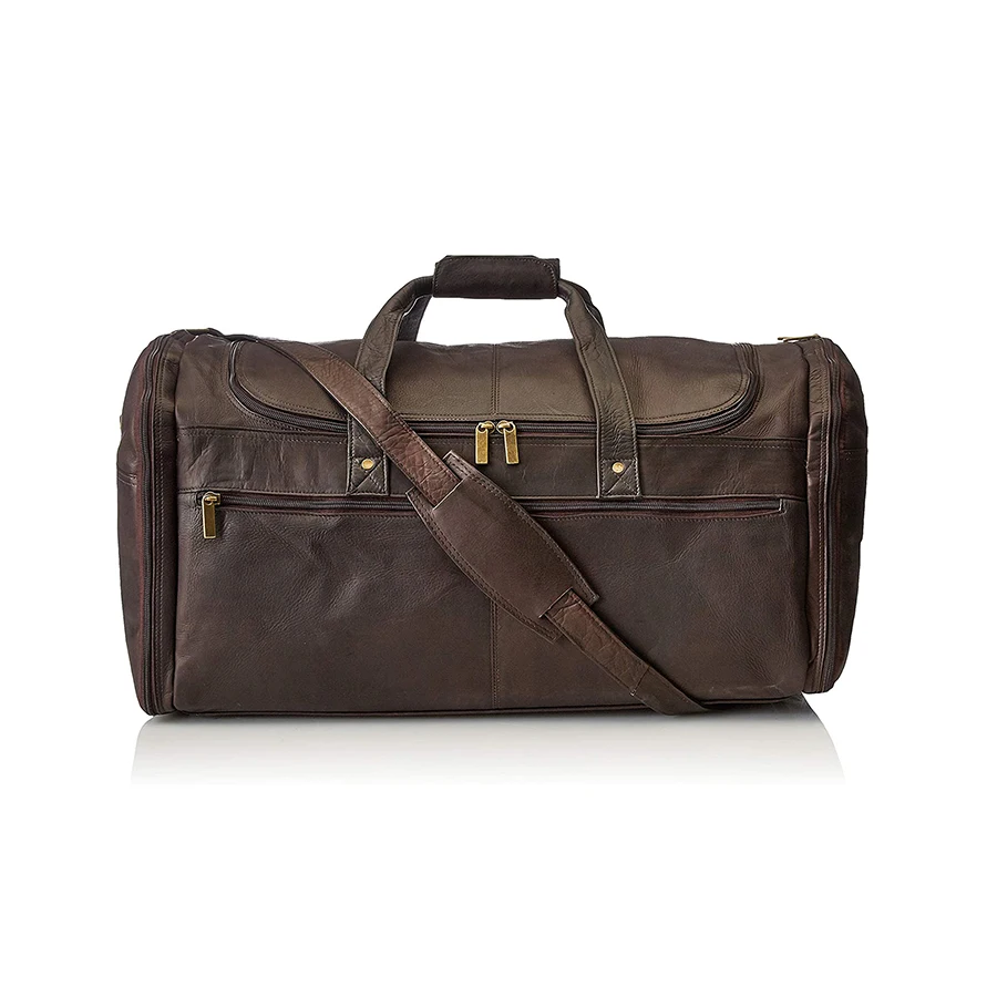 High quality Leather Travel Bag Gym Weekend Bag Genuine Leather Duffel Bag for gym Leather accessories