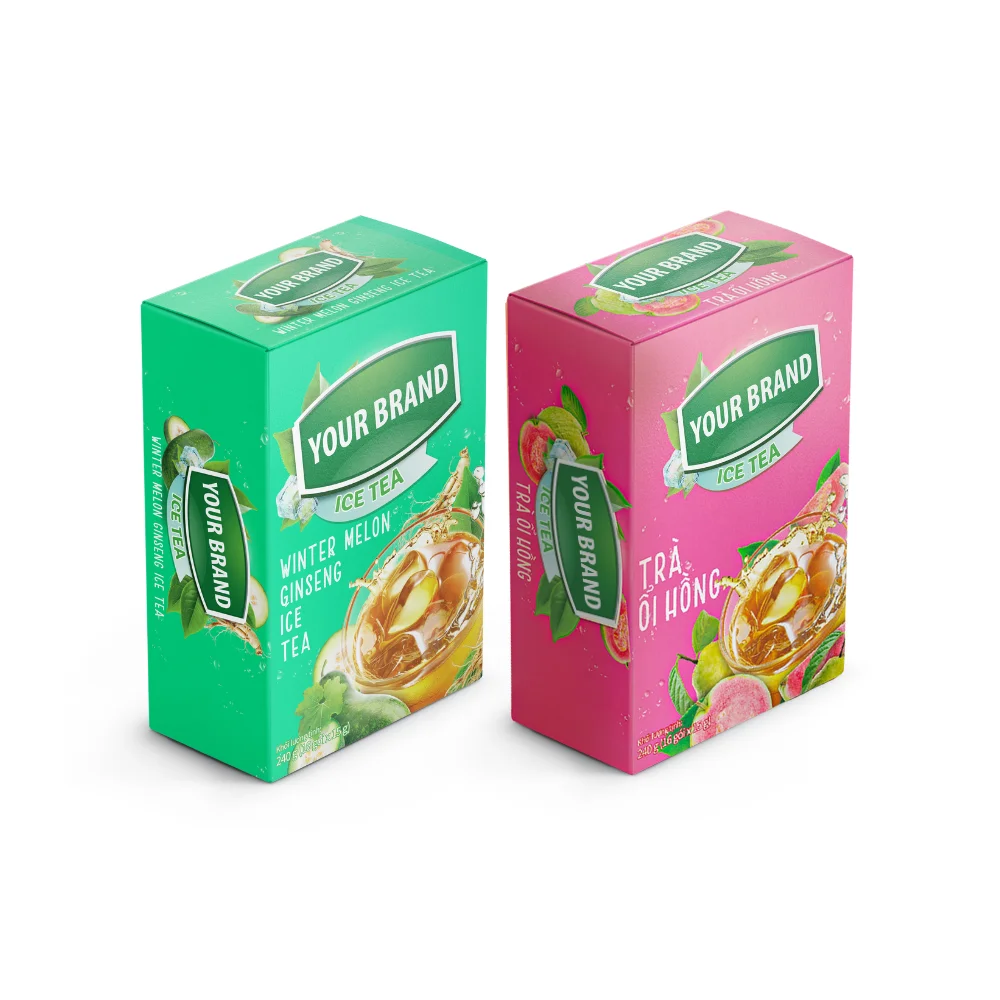 Хит продаж мгновенный розовый чай из гуавы быстро растворимый вкус со льдом и лимоном другие продукты питания напитки чайная канистра