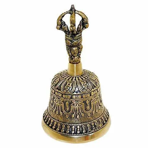 Metal Brass Bell for Self Healing Meditation Prayer and  Yoga Nepali Bell Buddhist