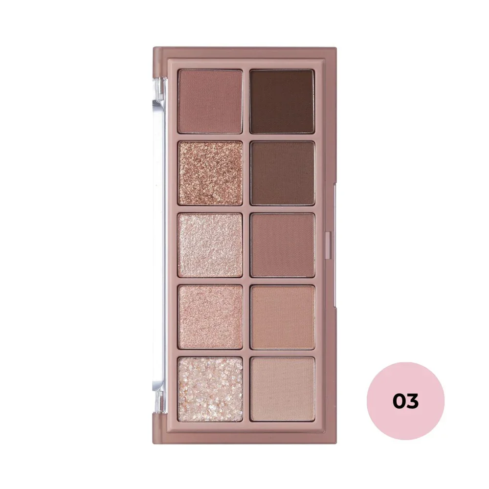 Korean Cosmetics Korean Makeup Eye Makeup Products rom&nd Better Than Palette  03 ROSEBUD GARDEN 10 Color Eye Shadow Palette