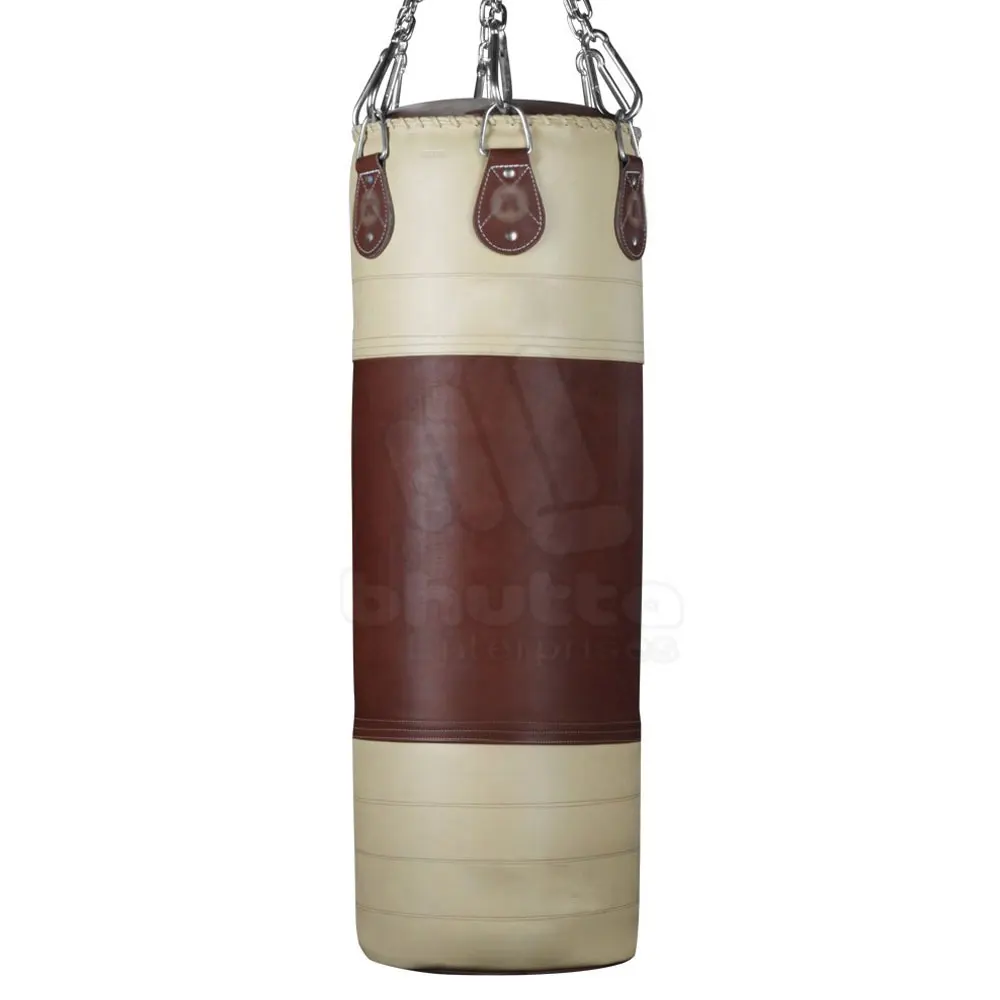 Real Leather Fitness  Hanging Kick Sandbag Adults Gym Exercise  Boxing Punching Bags
