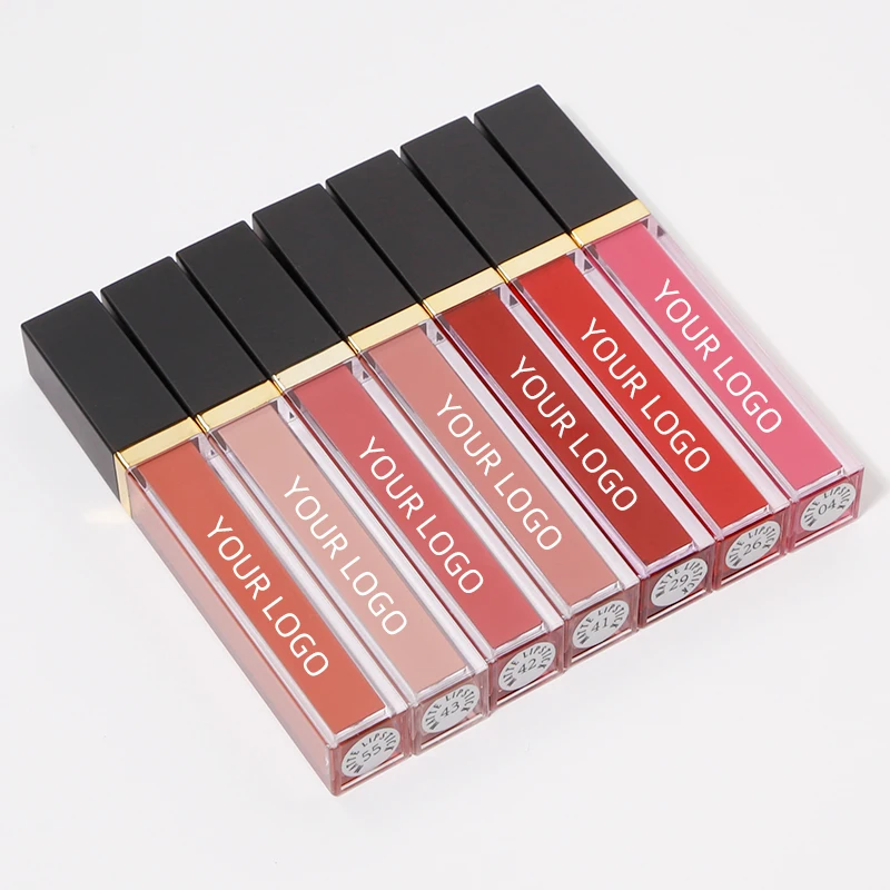 2024 Wholesale 24 Hours Long Lasting Matte Metallic Makeup Vegan Waterproof Liquid Lipstick