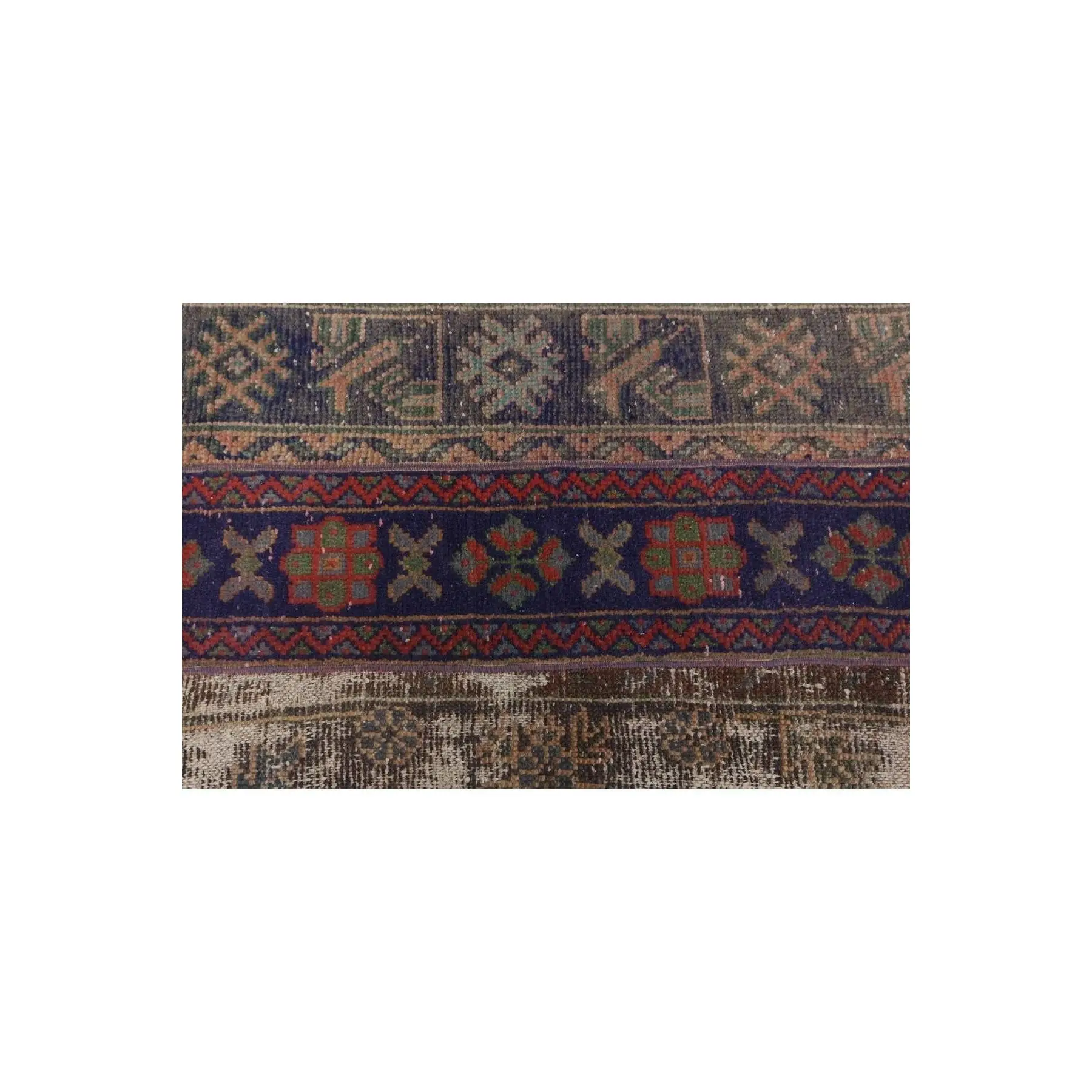 Hand Woven Carpet, 73x175 Cm Turkish Carpet Anatolian Carpet, Blue