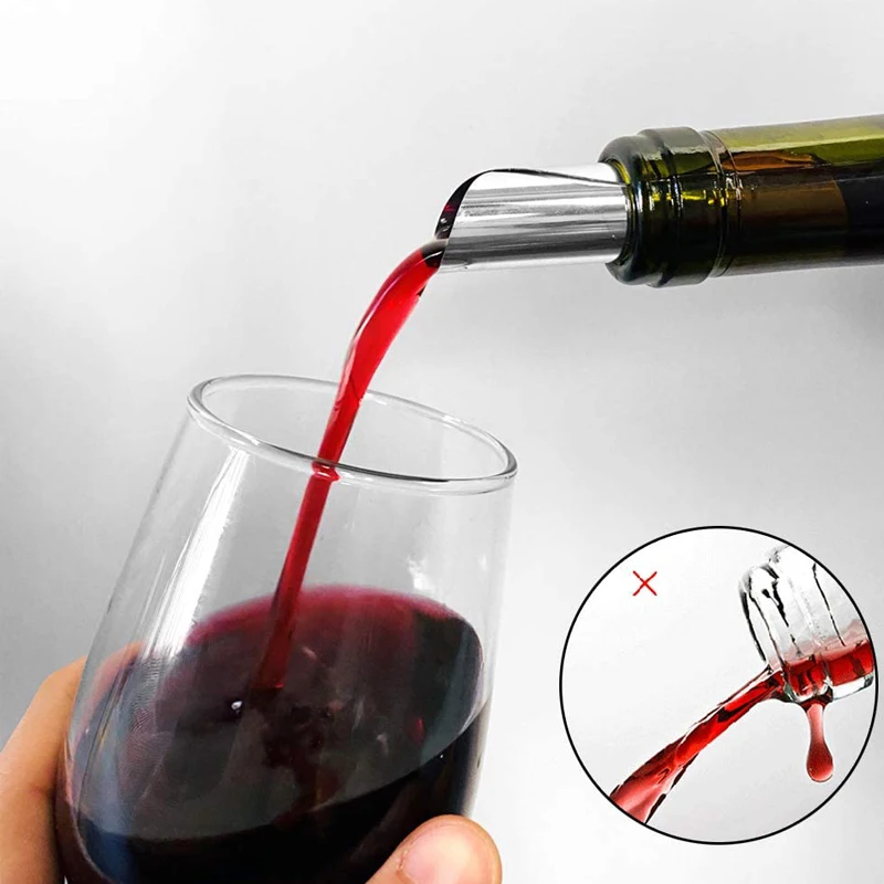 Aluminum Foil Silver Thin Reusable Wine Whisky Pourer Dropstopping Pour Disk Spout