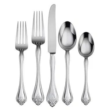 Premium Quality Stainless Steel Silver Plated Hand Forged Cutlery Set With Silver Plated Spoon Fork And Knife Set