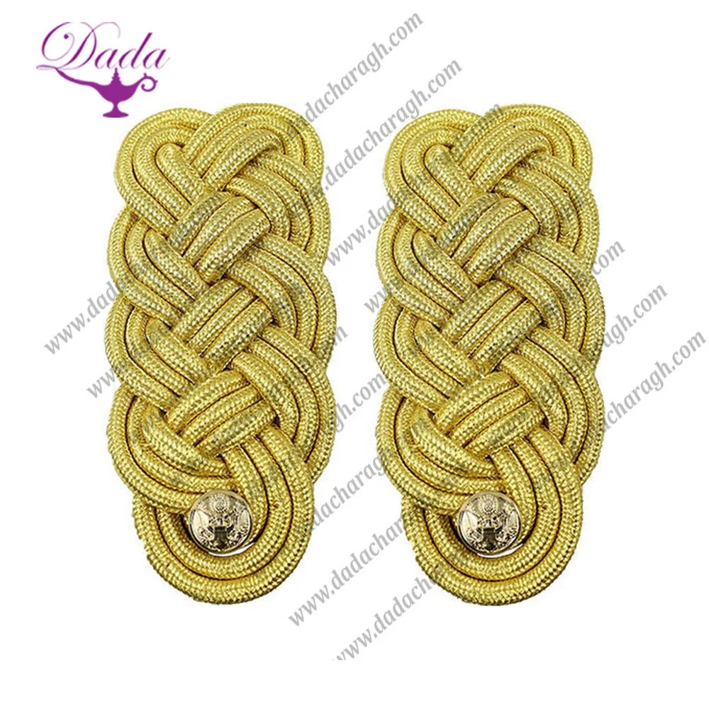 DRESS UNIFORMS GENERAL STAFF EPAULETTES SHOULDER CORDS Bullion Wire or Mylar or Silk Cords Fabric