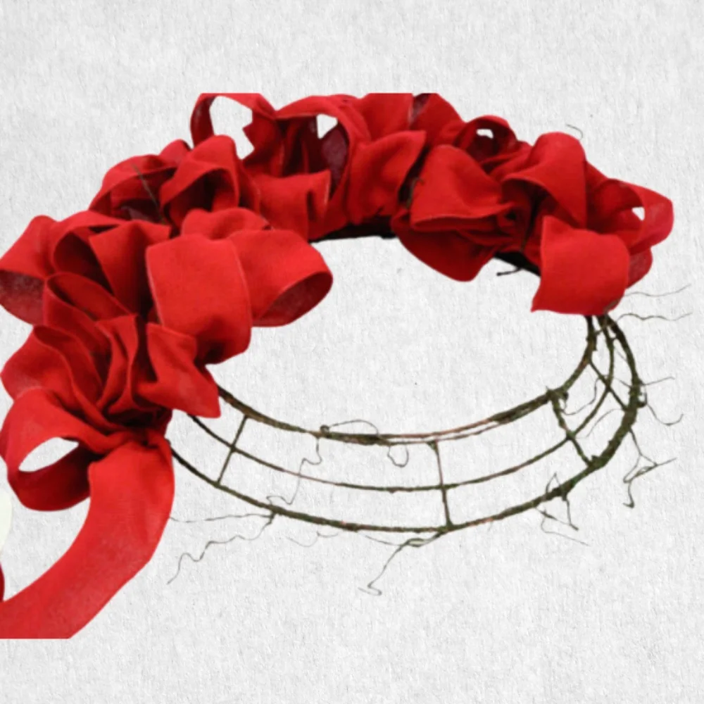 Wholesale 12 inches metal wire wreath forms embryo for handcrafted DIY doorfront floral garland decor