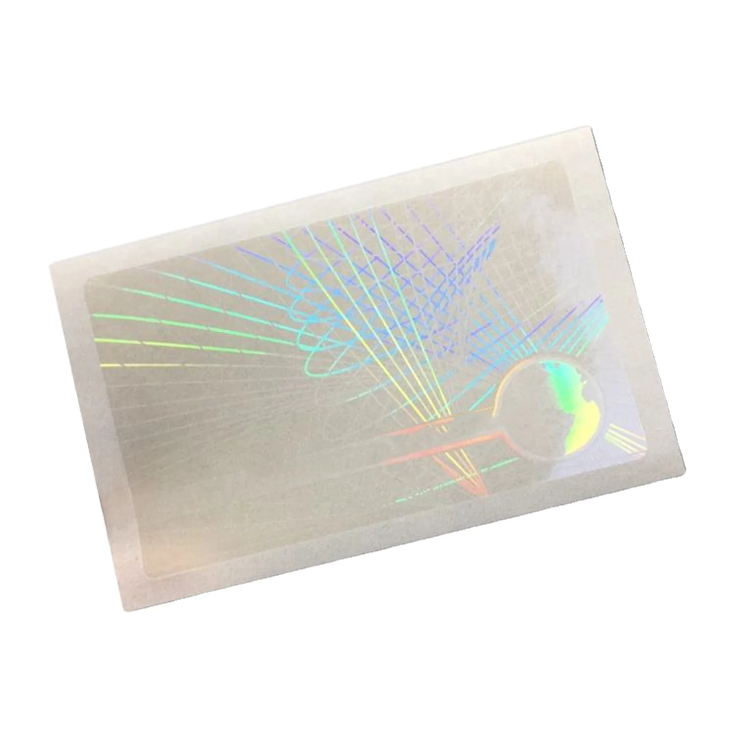 High Brightness ID Card Transparent Hologram Overlay / Secure Holographic Overlay