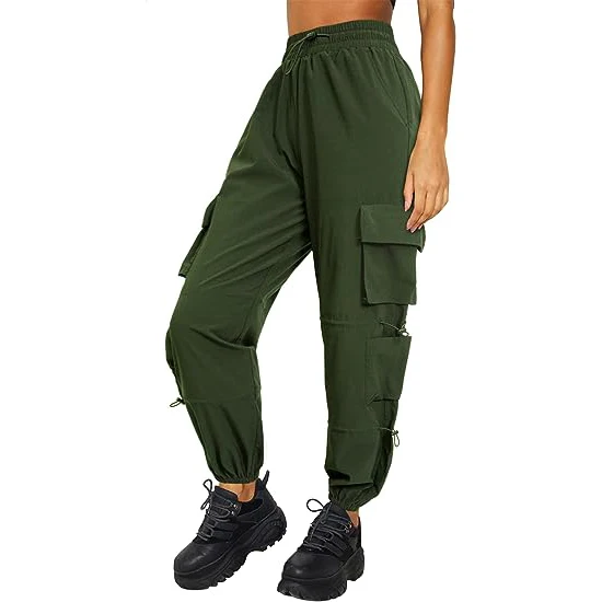 Cotton Multi Pocket Cargo Pants Women
