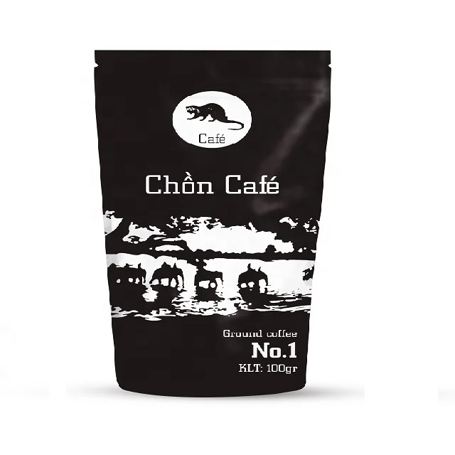 Factory Price Robusta Weasel Coffee No.1 Weasel Coffee Added HACCP ISO 9001:2015 Made In Viet Nam 500gr/Bag