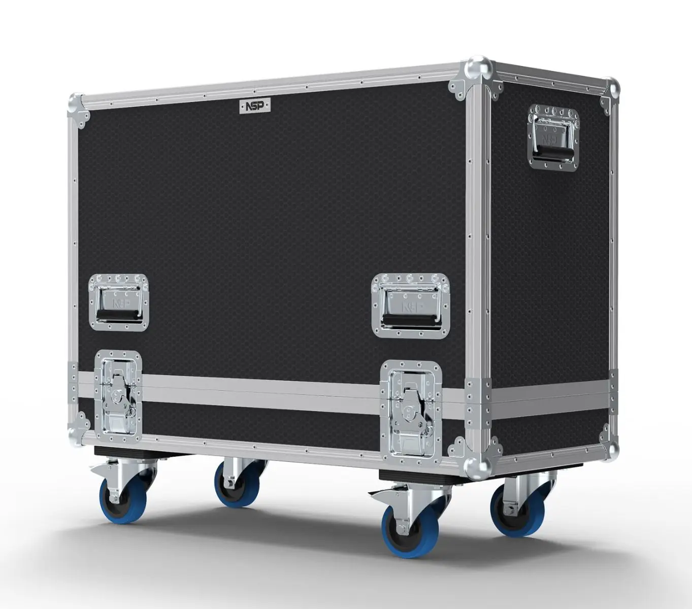 X-BASON Hard Shell Tool Case for Dual Subwoofers 25-Pair VTX M20 Speakers Aluminum Wood ATA Rack Cases Customizable EVA Storage