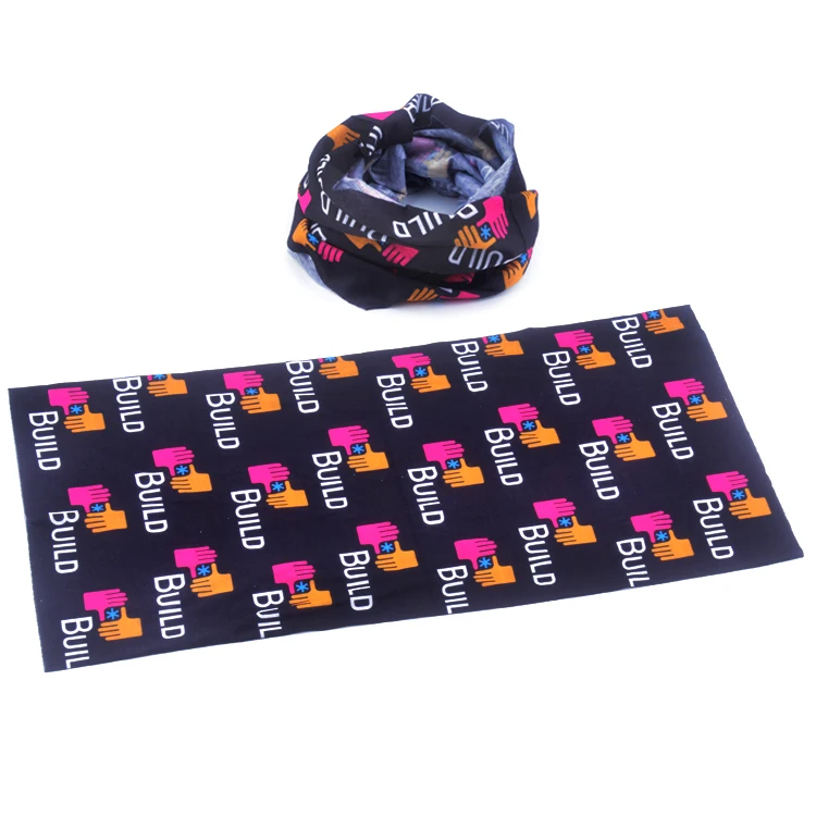 Customized Buff Headwear Cooling Multifunctional Seamless Elastic Neck Gaiter Tubular Bandana Head Scarf