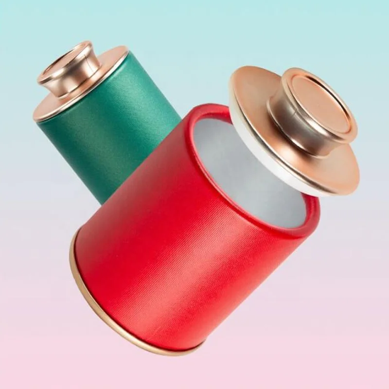 Biodegradable Food Grade Tea Canister Paper Tube Round Cans for Tea Bag Coffee Powder Package