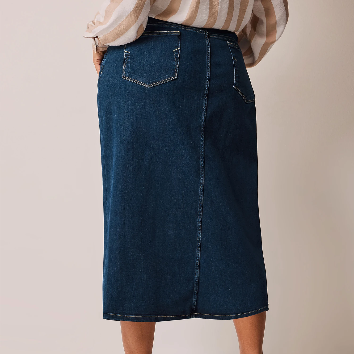 Women Cotton Jeans Long Wrap Skirt Custom Color High Quality Women Fashion Casual Skirts Latest office lady skirt Plus size