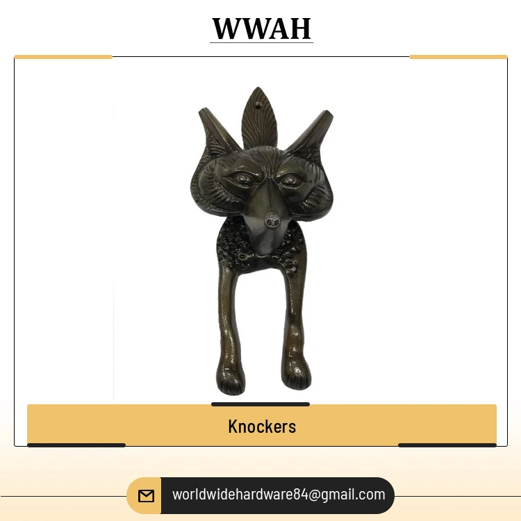 Exporting Customized Top Quality Door Accessories Solid Pattern New Design Metal Knockers for Bulk Buyers