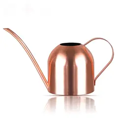 Luxury Watering Can Indoor Outdoor for Kids House Desk Office Plants and Garden Bonsai Stainless Steel (15oz) Copper
