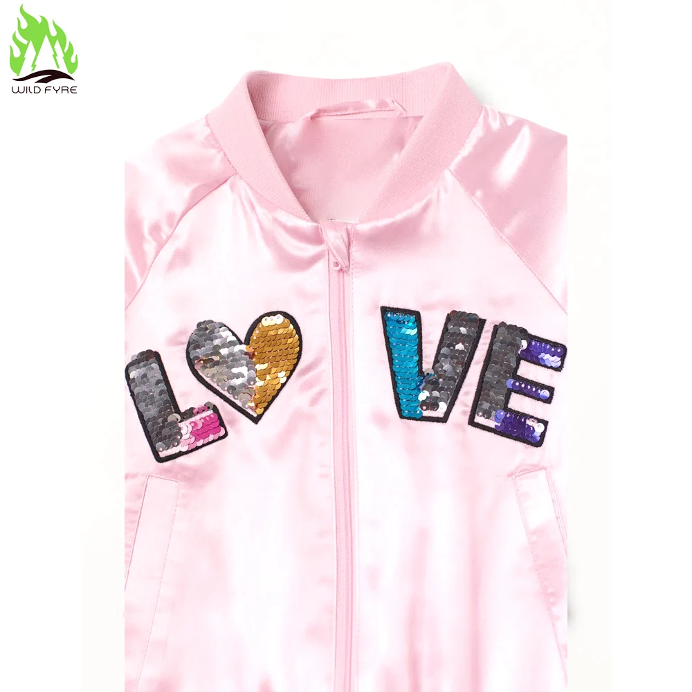 Одежда для маленьких девочек однотонная розовая куртка интенсивности пятен машинная стирка детские куртки от Wild fyre