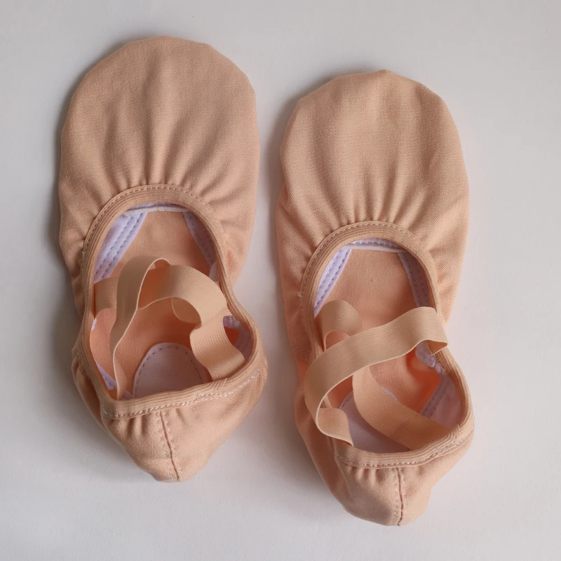 New design Free Sample High Stretch Canvas Ballet Shoes dance ballet shoes for girl and women