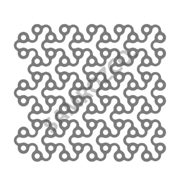 Titanium Trauma Maxillofacial Micro Mesh Plates 50.6 X 74.6mm 1.5mm 2.0mm System