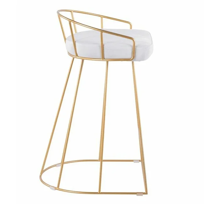 Metal Legs Powder Coated Garden Sitting Stool Metal Brass & Iron Handcrafted With Excellent Finishing For Hotel Restaurants Used