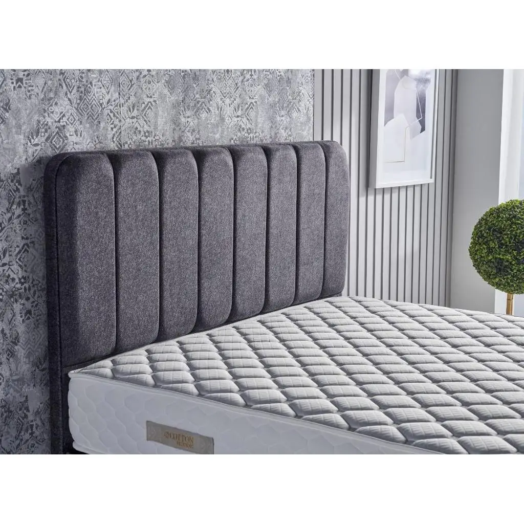 İnnova Anthracite 90 cm Single Bed Base Head CB2310