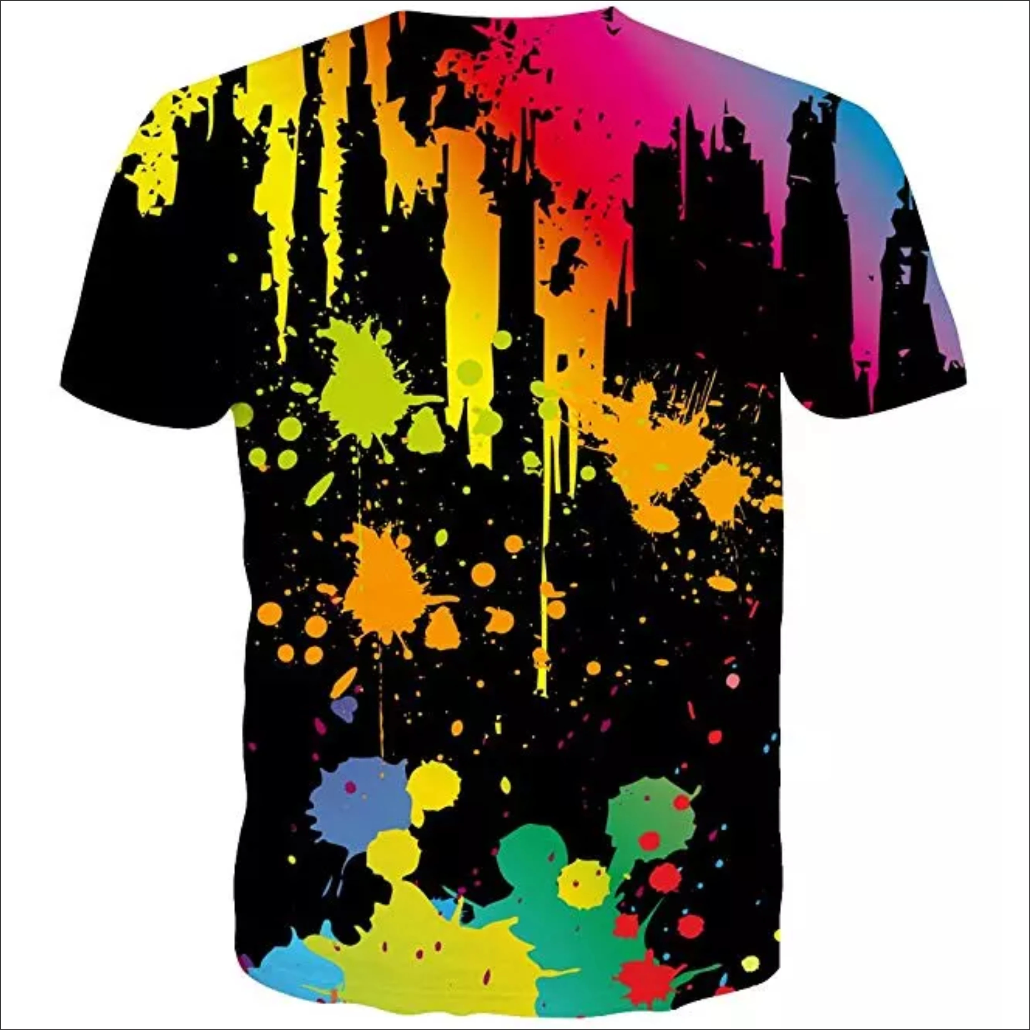 Custom Sublimation print on demand men polyester t shirt dropshipping