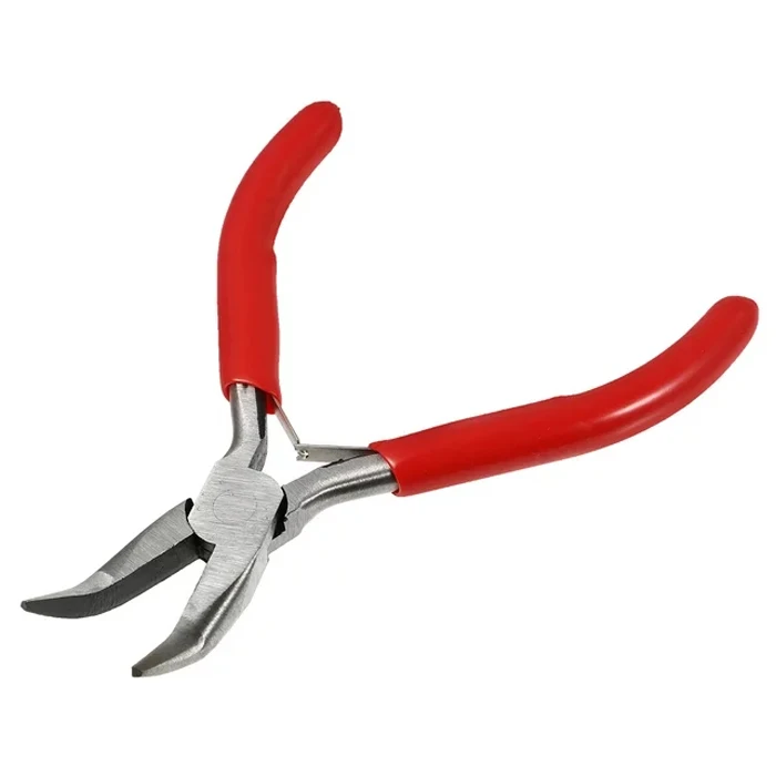 Jewelry plier wire wrapping bent chain nose plier stainless steel colored comfy gripped jewelry accessories
