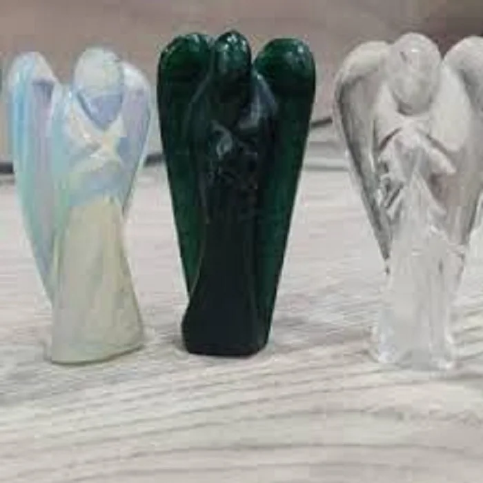 WHOLESALE NATURAL HEALING CRYSTAL  GREEN JADE STONE ANGEL:  GEMSTONE HIGH QUALITY  ANGEL STONE AGATE