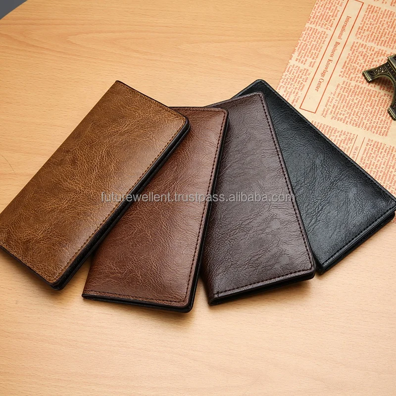 Hot Selling Custom Logo Vintage Top Quality Leather Handmade Card Holder Bi-Fold Slim Wallet For Men Plus Size Leather Wallet