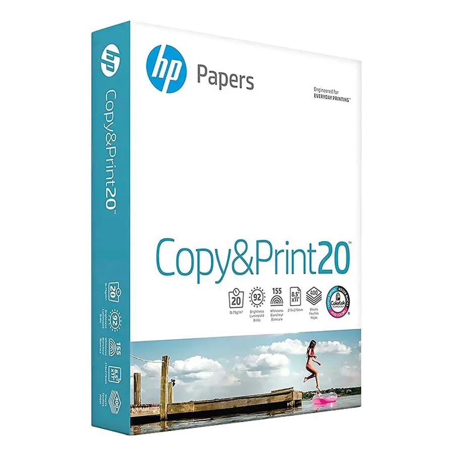 Белая офисная копировальная бумага HP RH98112 80 gsm A4 (1 коробка содержит пять каминов на 500