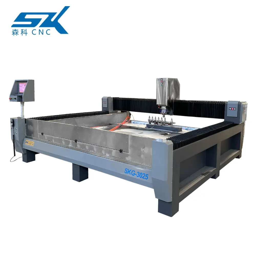 ATC automatic glass mirror chamfer edge grinding beveling polishing machine