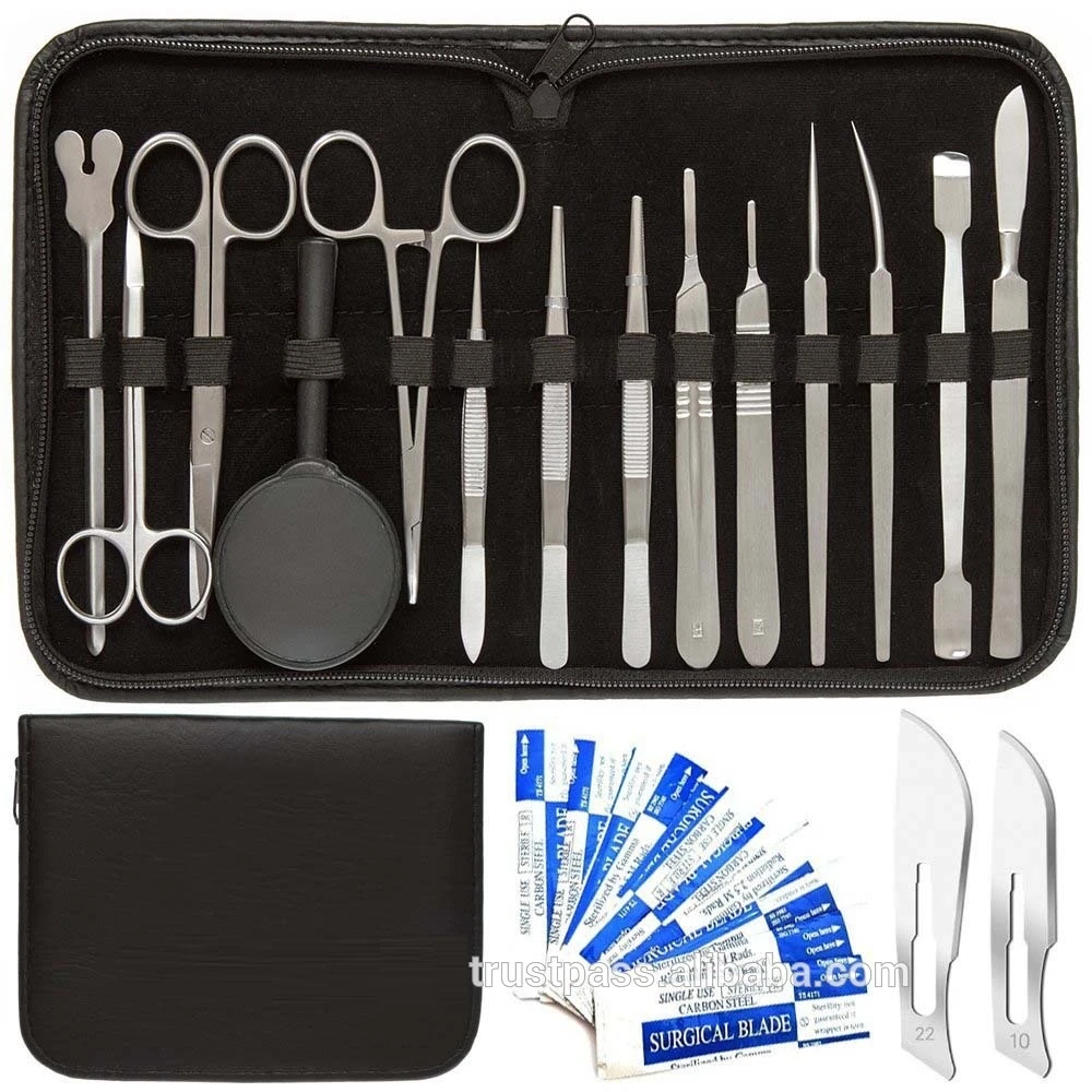 Premium quality Stainless Steel Tools for Medical Students of Anatomy Biology Veterinary 24 piece Dissection Kit