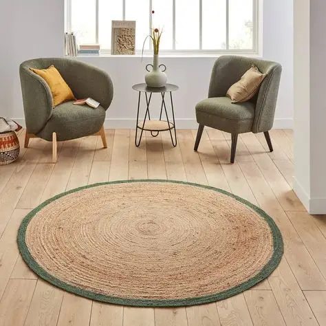 Sustainable Jute Rugs Eco-Friendly Handwoven Natural Fiber Rugs for Eco-Conscious Living Room Decor