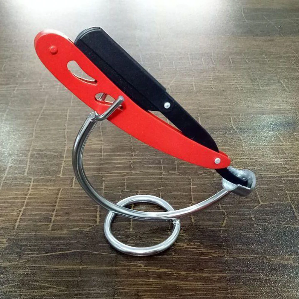 Wholesale steel handle beard barber straight metal shaving razor made by ZH INTERNATIONAL