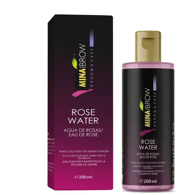 Mina ibrow Hair Color Dark Brown | Natural Spot coloring and Hair Tinting Powder with Rose water and Duo Angled Brush, Water