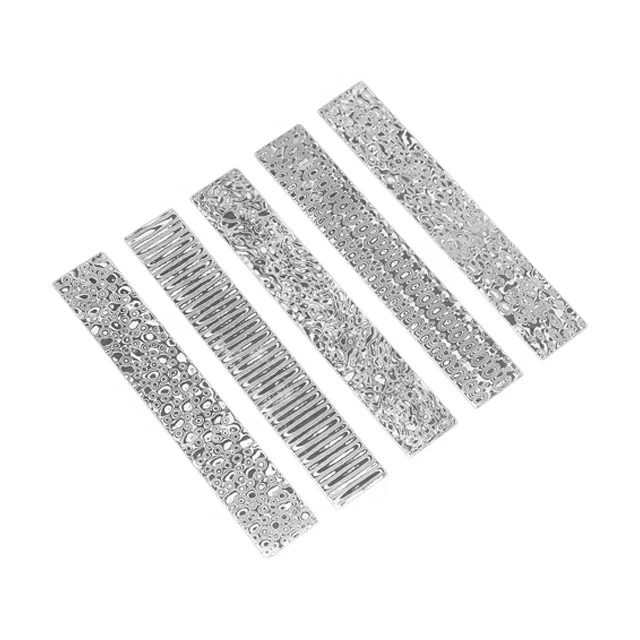 High Quality Custom Handmade Damascus Blank Billet  Hand Forged  Damascus steel Blank Billet For Making Knives